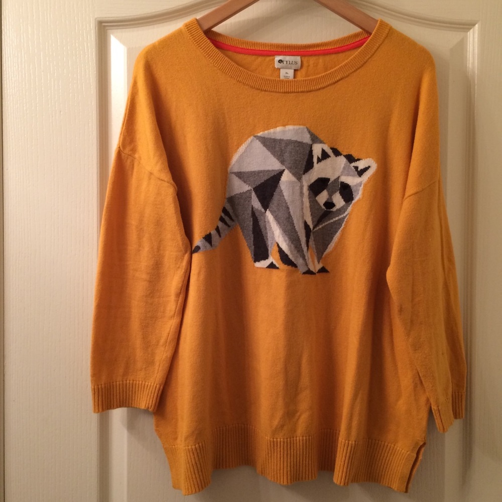 🍁Fall Trends Host Pick🍁 Stylus Raccoon Sweater